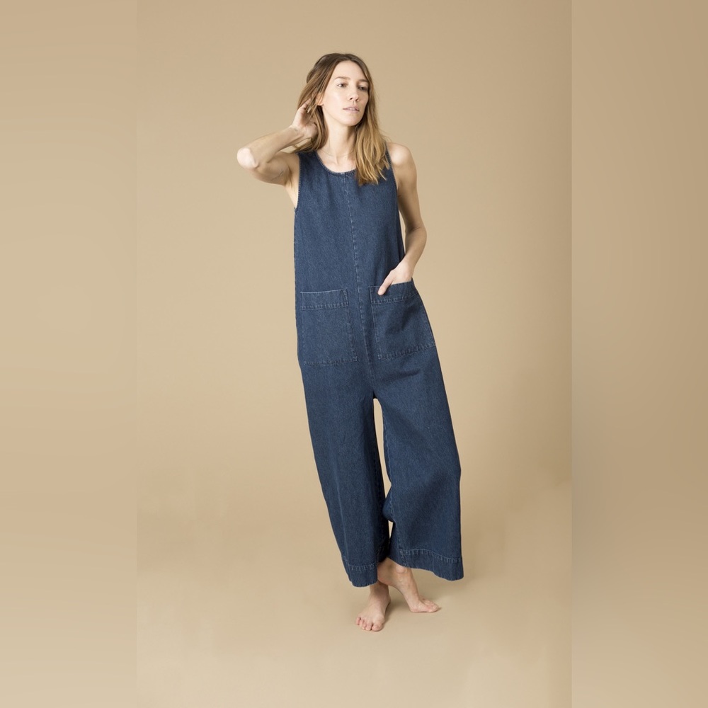 Ilana Kohn Mustard Wide-Leg Sleeveless Jumpsuit - Picture 4 of 12